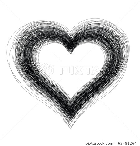 Continuous Heart Vector Illustration, One Line Art Continuous Heart Vector Illustration, One Line Art 65481264