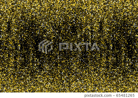 Gold glitters on black background, gold confetti, Gold glitters on black background, gold confetti, 65481265