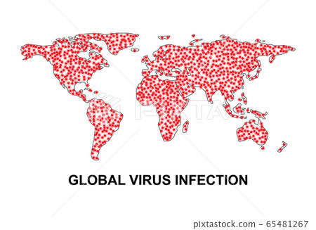 Coronavirus or corona virus global infection Coronavirus or corona virus global infection 65481267