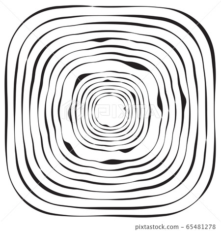 Black and white concentric line circle background - Stock Illustration ...