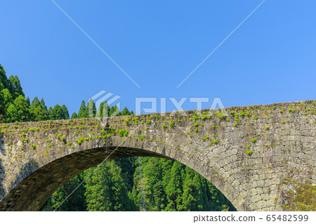 Kumamoto_Fresh green and Tsuruhashi Bridge 65482599
