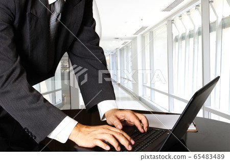 businessman working in office for business businessman working in office for business 65483489