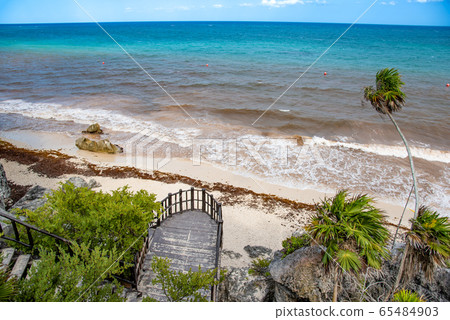 Mexico, Tulum Ruins Temple El Castillo Mexico, Tulum Ruins Temple El Castillo 65484903