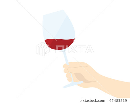 Illustration with a wine glass - Stock Illustration [65485219] - PIXTA