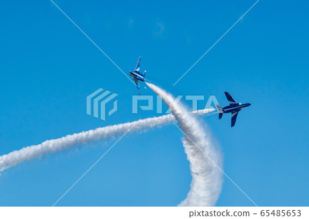 Blue sky and blue impulse Matsushima base 65485653
