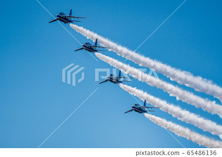 Blue sky and blue impulse Matsushima base 65486136