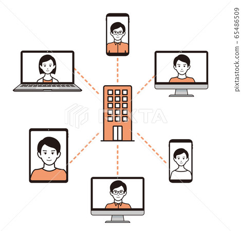 遠程工作 遠程工作 65486509
