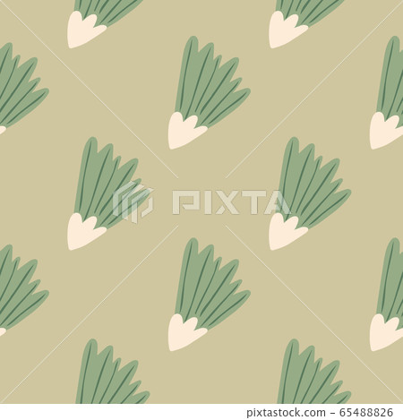 Simple geometric seamless pattern with cute flowers. Abstract floral wallpaper. Simple geometric seamless pattern with cute flowers. Abstract floral wallpaper. 65488826