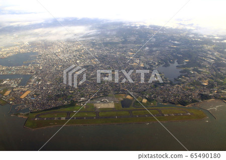 View from above: Ube city center (Yamaguchi prefecture) 65490180
