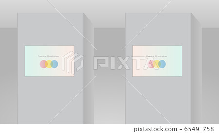 矢量 電子看板 數碼 65491758