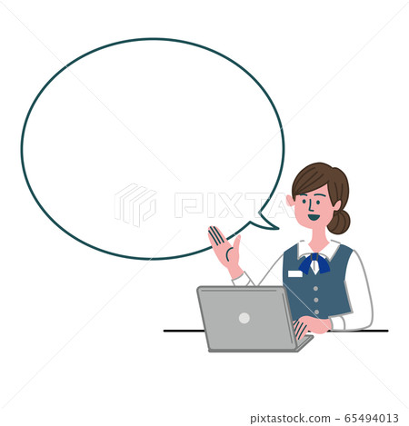 女銀行職員，上班族，計算機，空白，空白建議 65494013