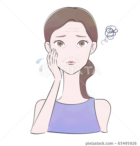 Wrinkled woman Wrinkled woman 65495926