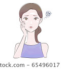 油性皮膚的女人 65496017