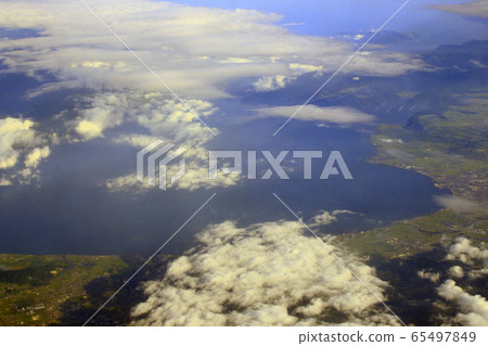 View from above: Lake Biwa (Hikone / Nagahama) 65497849