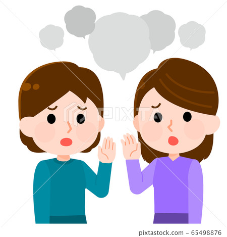 婦女談論謠言的插圖 65498876