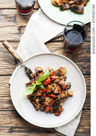 Traditional sicilan eggplant dish Traditional sicilan eggplant dish 65499198