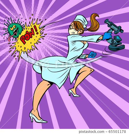 super hero nurse kills coronavirus, scientific research super hero nurse kills coronavirus, scientific research 65501178