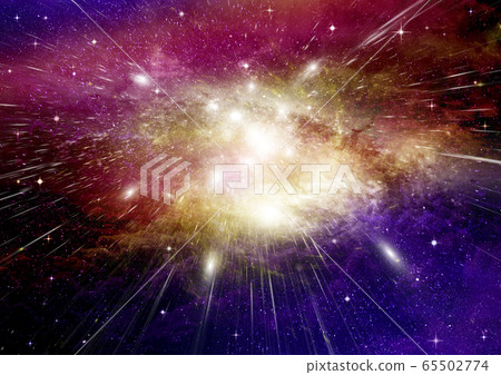galaxy in a free space. 3D rendering 65502774