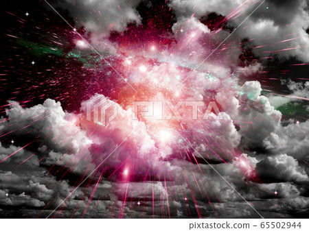 galaxy in a free space. 3D rendering 65502944