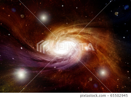 galaxy in a free space. 3D rendering galaxy in a free space. 3D rendering 65502945