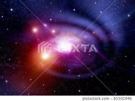 galaxy in a free space. 3D rendering galaxy in a free space. 3D rendering 65502946