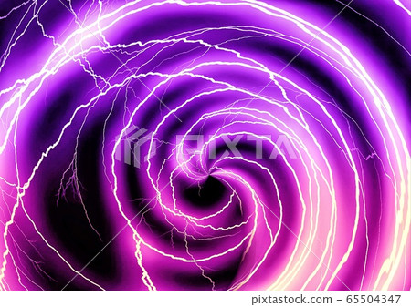 抽象背景與旋轉的藍色閃電 65504347