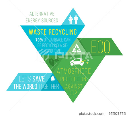 Ecology infographics, charts, symbols, graphic vector elements 65505753