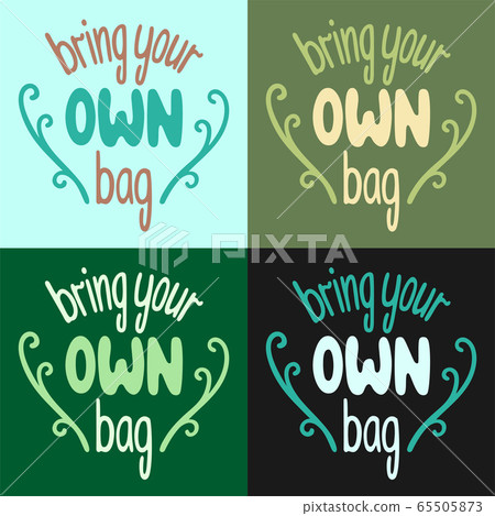 Bring your own bag letterings with decoration set Bring your own bag letterings with decoration set 65505873