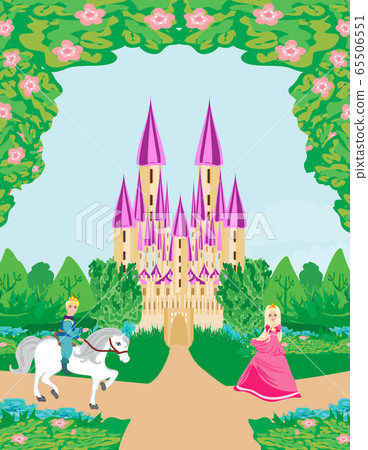 Prince riding a horse to the princess Prince riding a horse to the princess 65506551