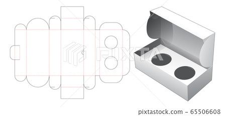 packaging box die cut template 65506608