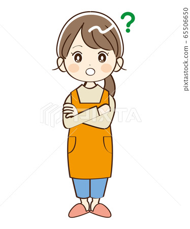Woman, housewife, doubt - Stock Illustration [65506650] - PIXTA