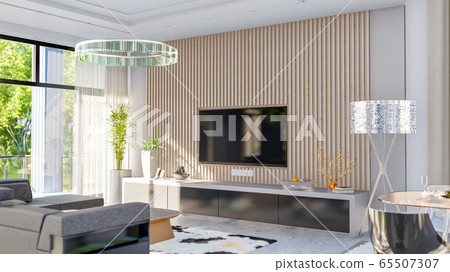 living room interior 3d illustration living room interior 3d illustration 65507307