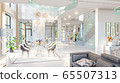 living room interior 3d illustration 65507313