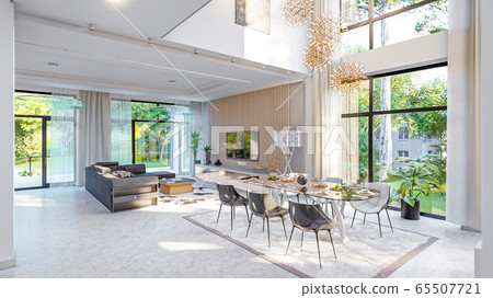 living room interior 3d illustration living room interior 3d illustration 65507721