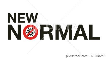 New normal signage vector design concept. 65508243