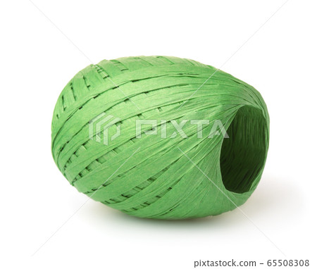 Green raffia paper ribbon roll 65508308