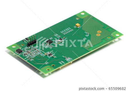 Electronic printed circuit board with chips and 65509682