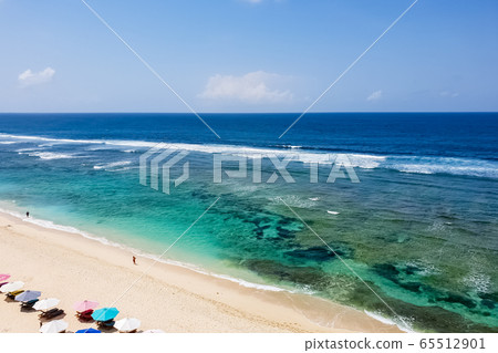 View on Melasti beach on Bali, Indonesia 65512901