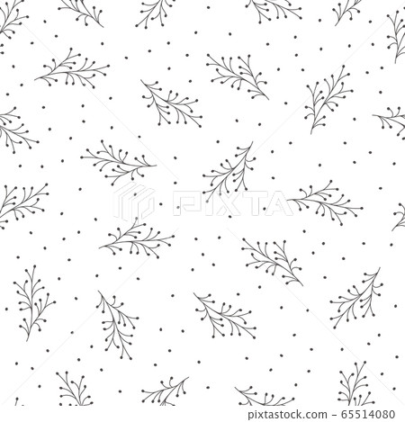 Seamless pattern with hand drawn flowers, vector illustration Seamless pattern with hand drawn flowers, vector illustration 65514080