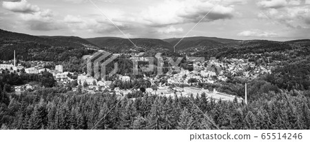Tanvald - small mountain town in Jizera Mountains, Czech Republic Tanvald - small mountain town in Jizera Mountains, Czech Republic 65514246