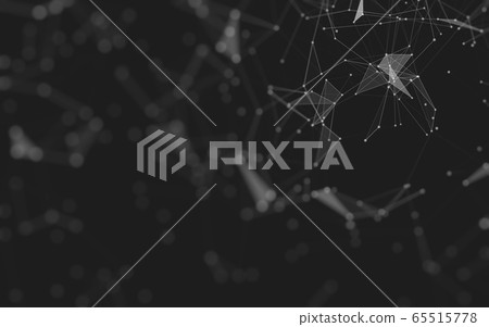 Abstract background. Molecules technology with 65515778