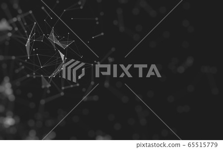 Abstract background. Molecules technology with 65515779