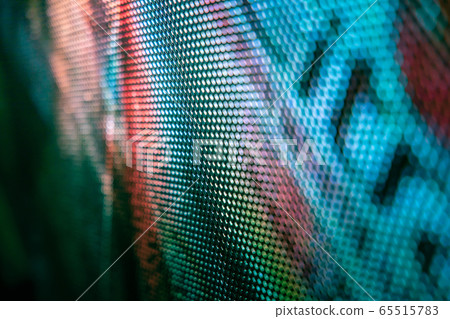 CloseUp LED blurred screen. LED soft focus 65515783
