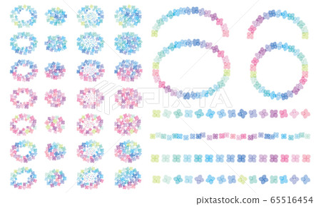 Rainbow hydrangea _ set Rainbow hydrangea _ set 65516454
