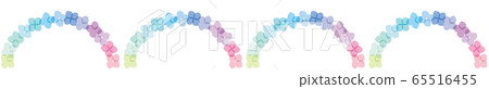 Rainbow hydrangea _ rainbow arch Rainbow hydrangea _ rainbow arch 65516455
