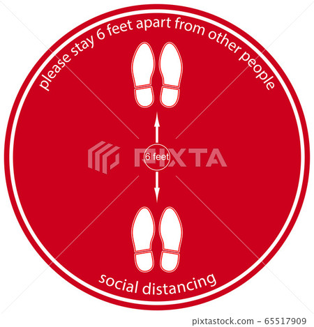Foot Symbol Marking the standing position, the... - Stock Illustration ...