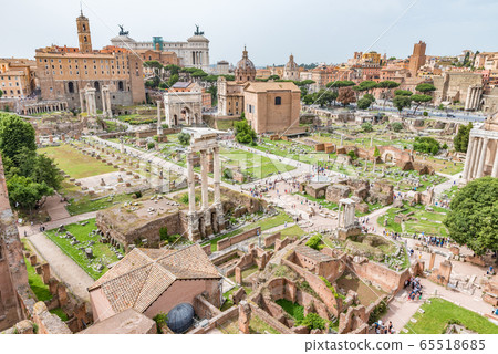 世界遺產羅馬論壇羅馬 世界遺產羅馬論壇羅馬 65518685
