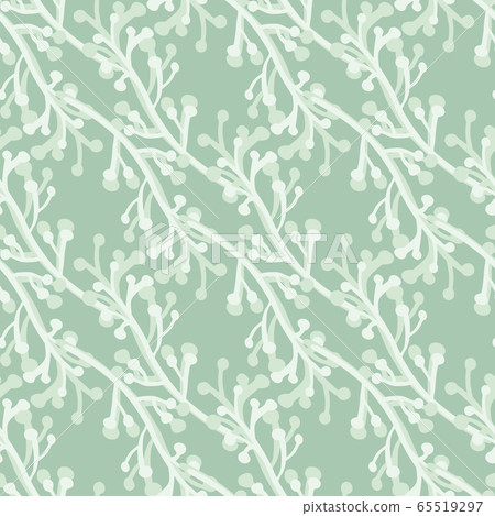 Simple branches seamless pattern in vintage style. - Stock Illustration ...