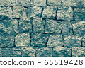 Ancient masonry, fortress wall. 65519428