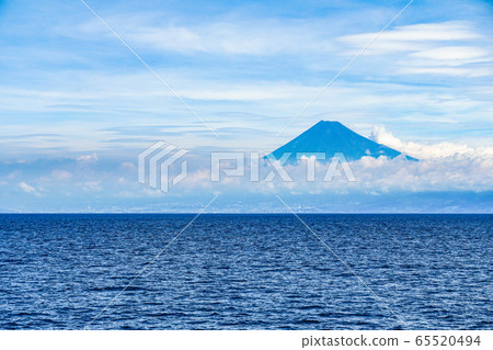 View of Mt. Fuji from a ship sailing in Suruga Bay 65520494